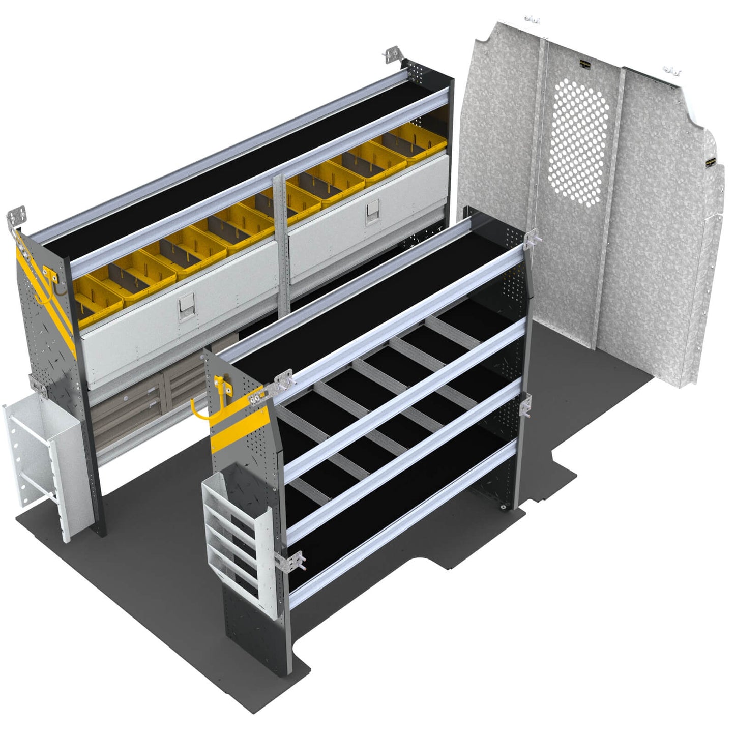 Electrician Van Shelving Package, Ford Transit Med Roof, 148” WB