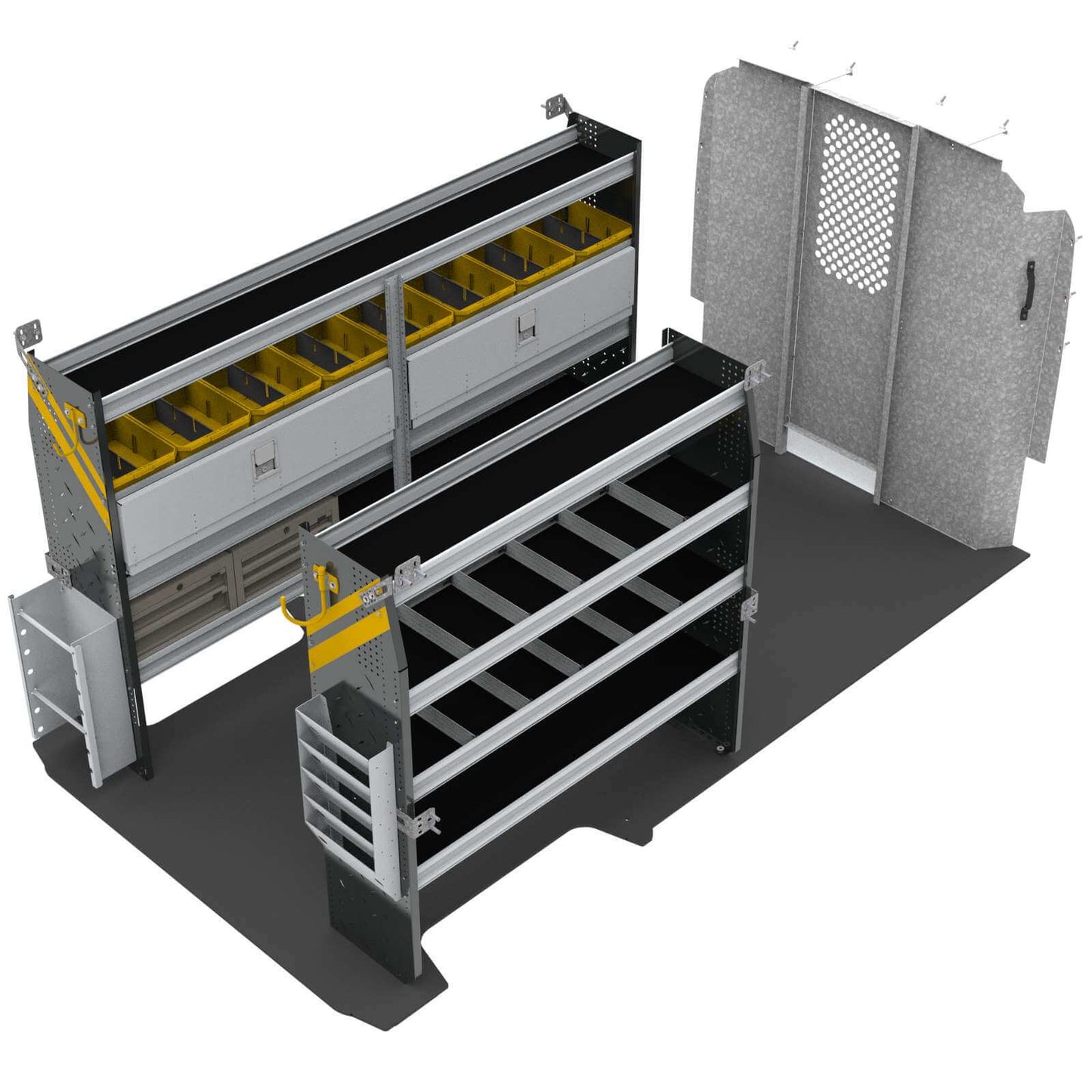 Electrician Van Shelving Package, RAM ProMaster, 159” WB