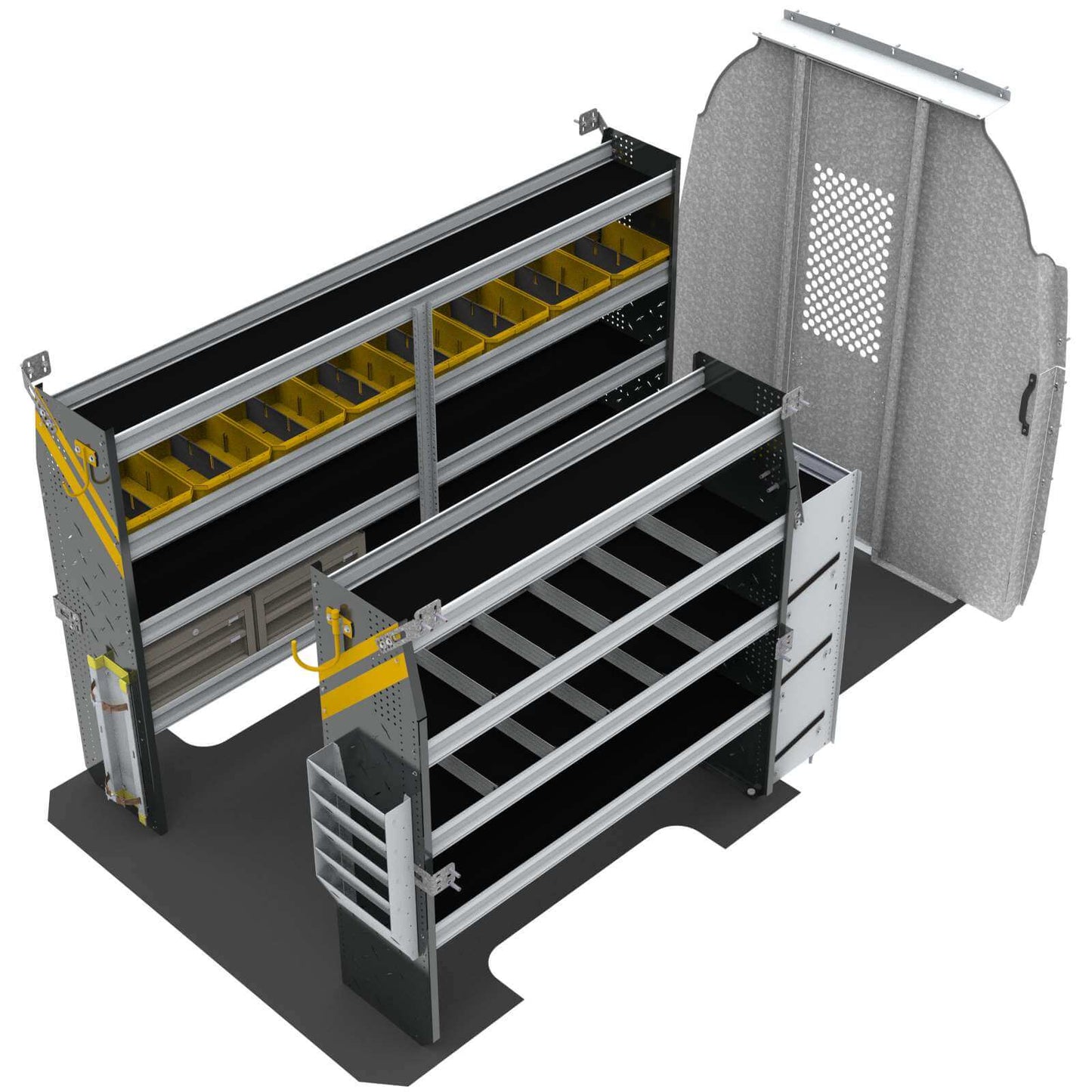 HVAC Van Shelving Package, Mercedes Sprinter, 144” WB