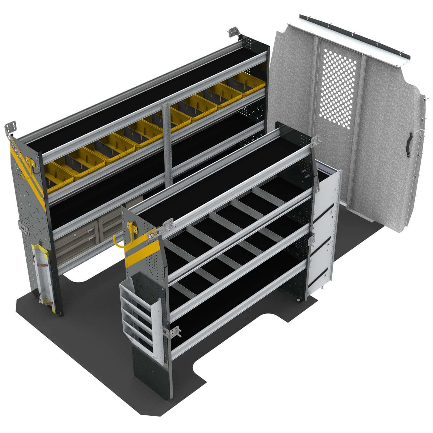 HVAC Van Shelving Package, Mercedes Sprinter, 144” WB