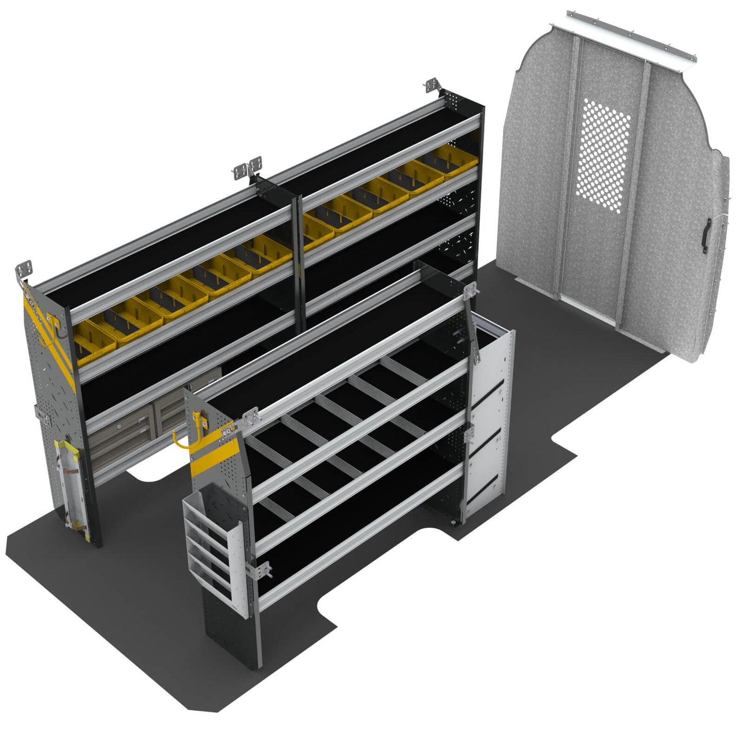 HVAC Van Shelving Package, Mercedes Sprinter, 170” WB