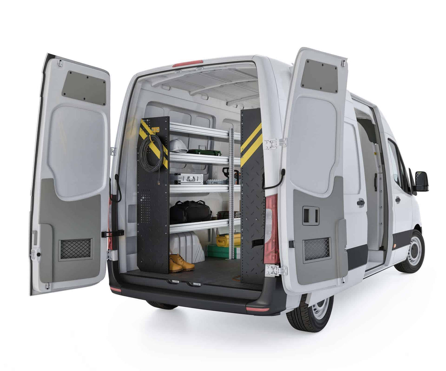 Contractor Van Shelving Package, Mercedes Sprinter, 144” WB