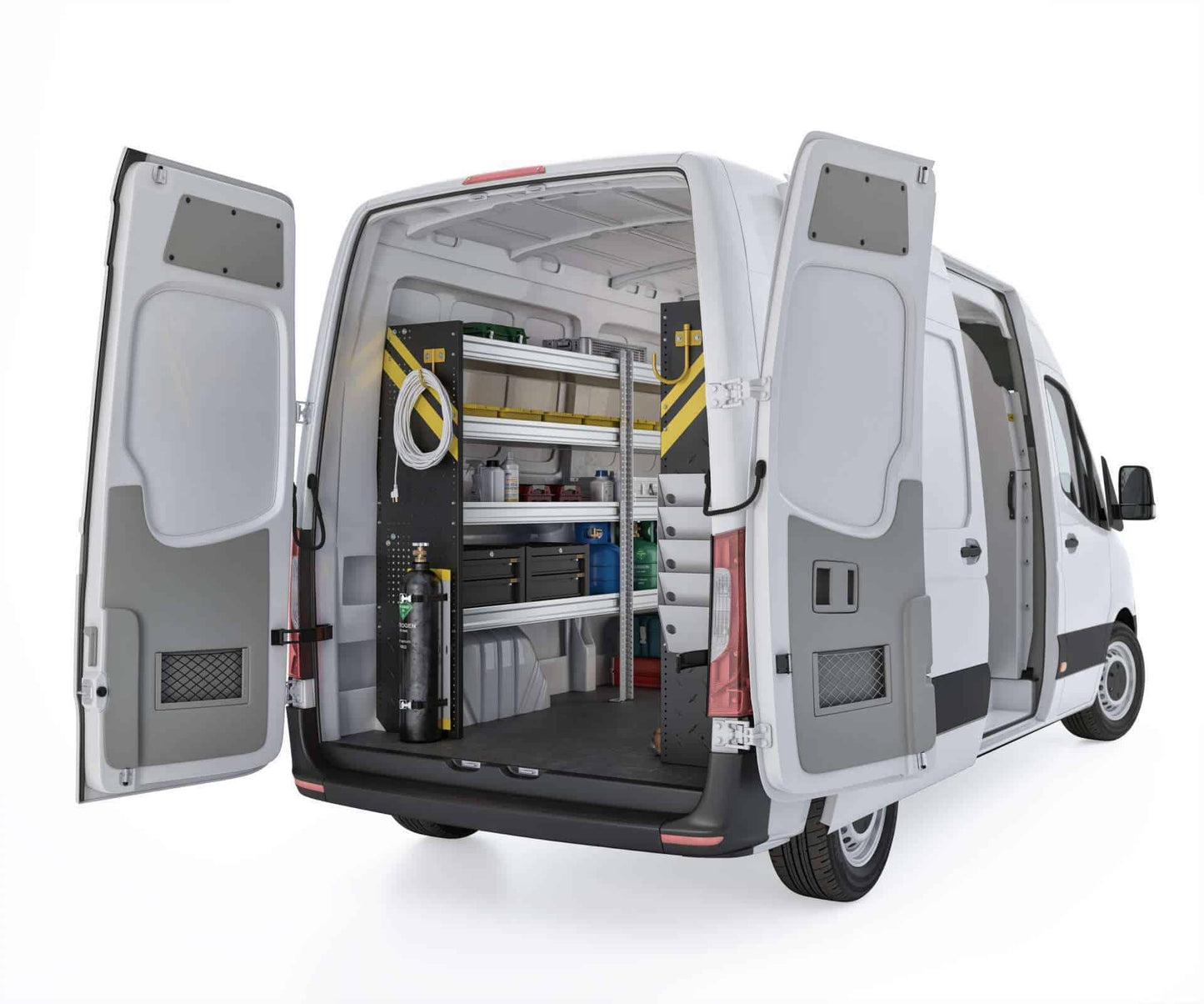 HVAC Van Shelving Package, Mercedes Sprinter, 144” WB