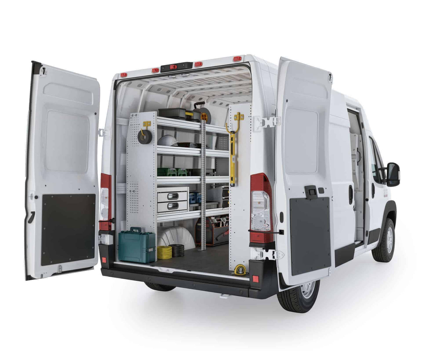 Aluminum Van Shelving Package, RAM ProMaster, 118” / 136” WB