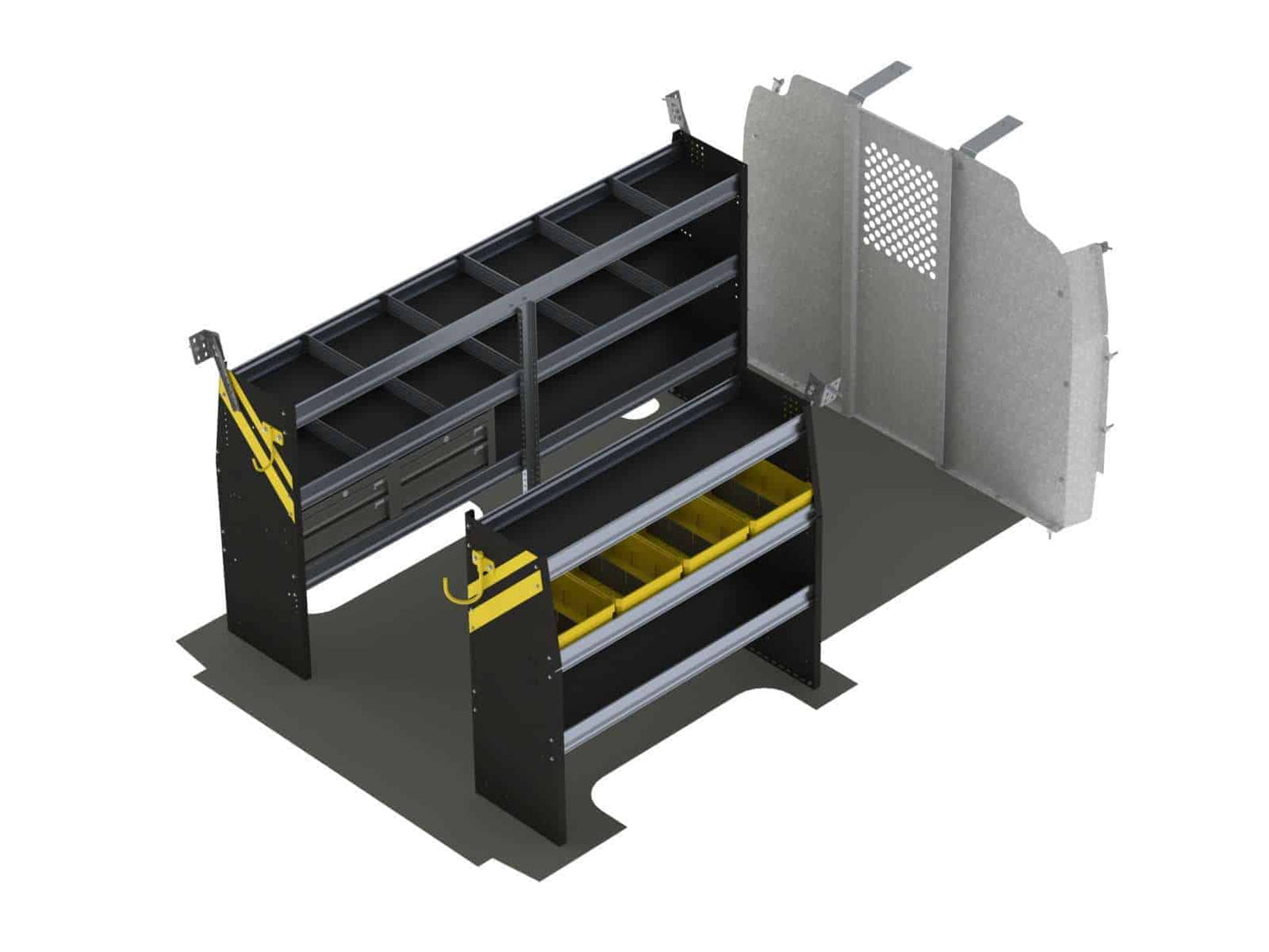 Mobile Service & Plumbing Van Shelving Package, Chevrolet Express, 135” WB