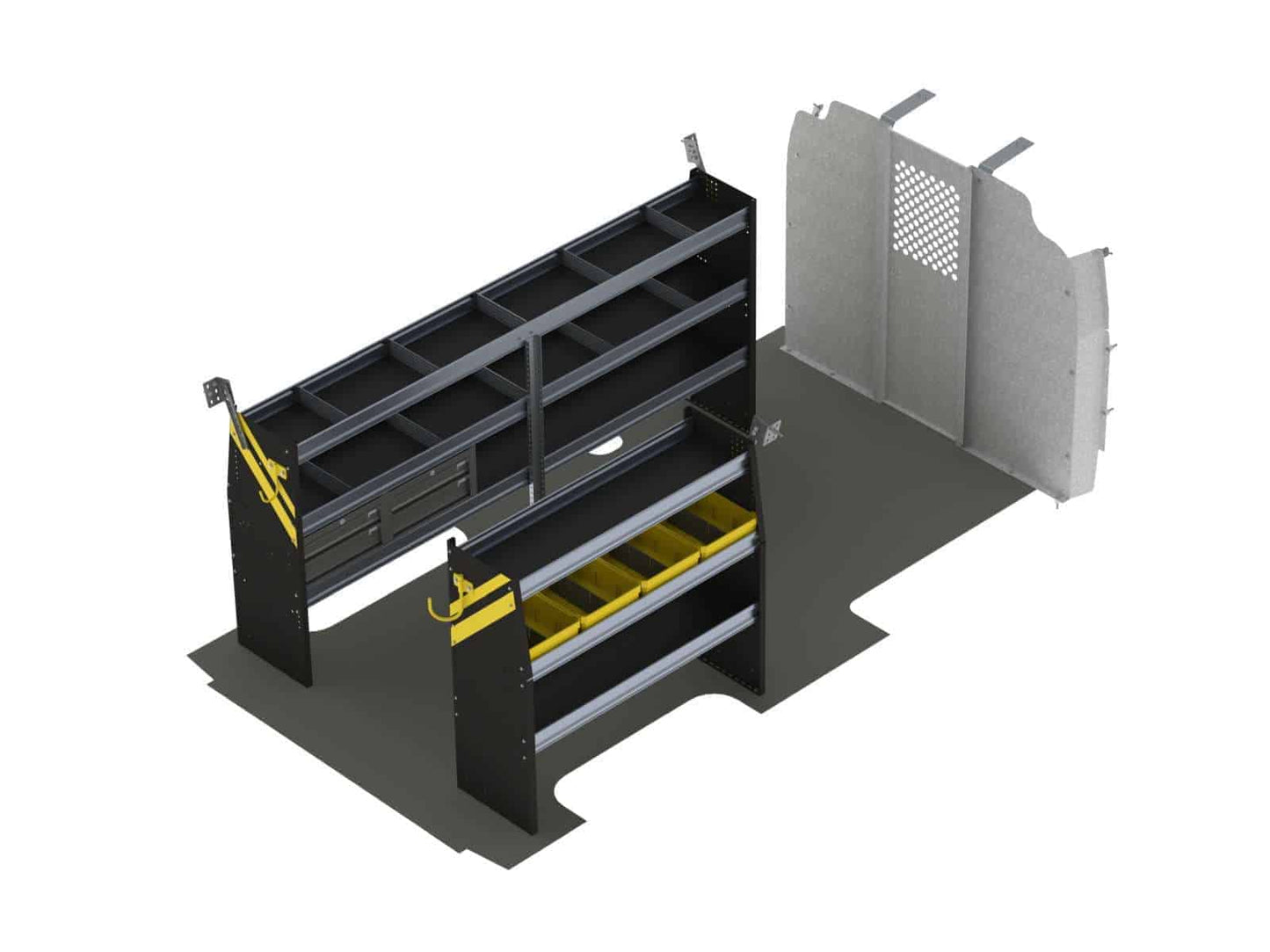 Mobile Service & Plumbing Van Shelving Package, Chevrolet Express, 155” WB