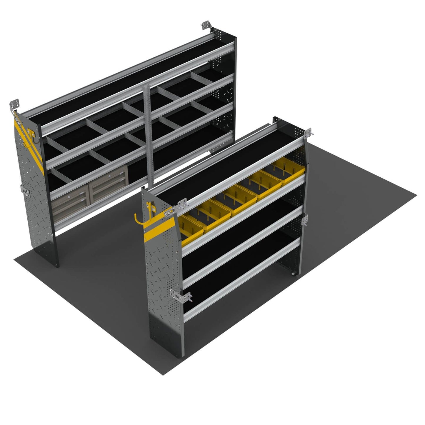 Mobile Service & Plumbing Van Shelving Package, 10′ Box Truck/Enclosed Trailer