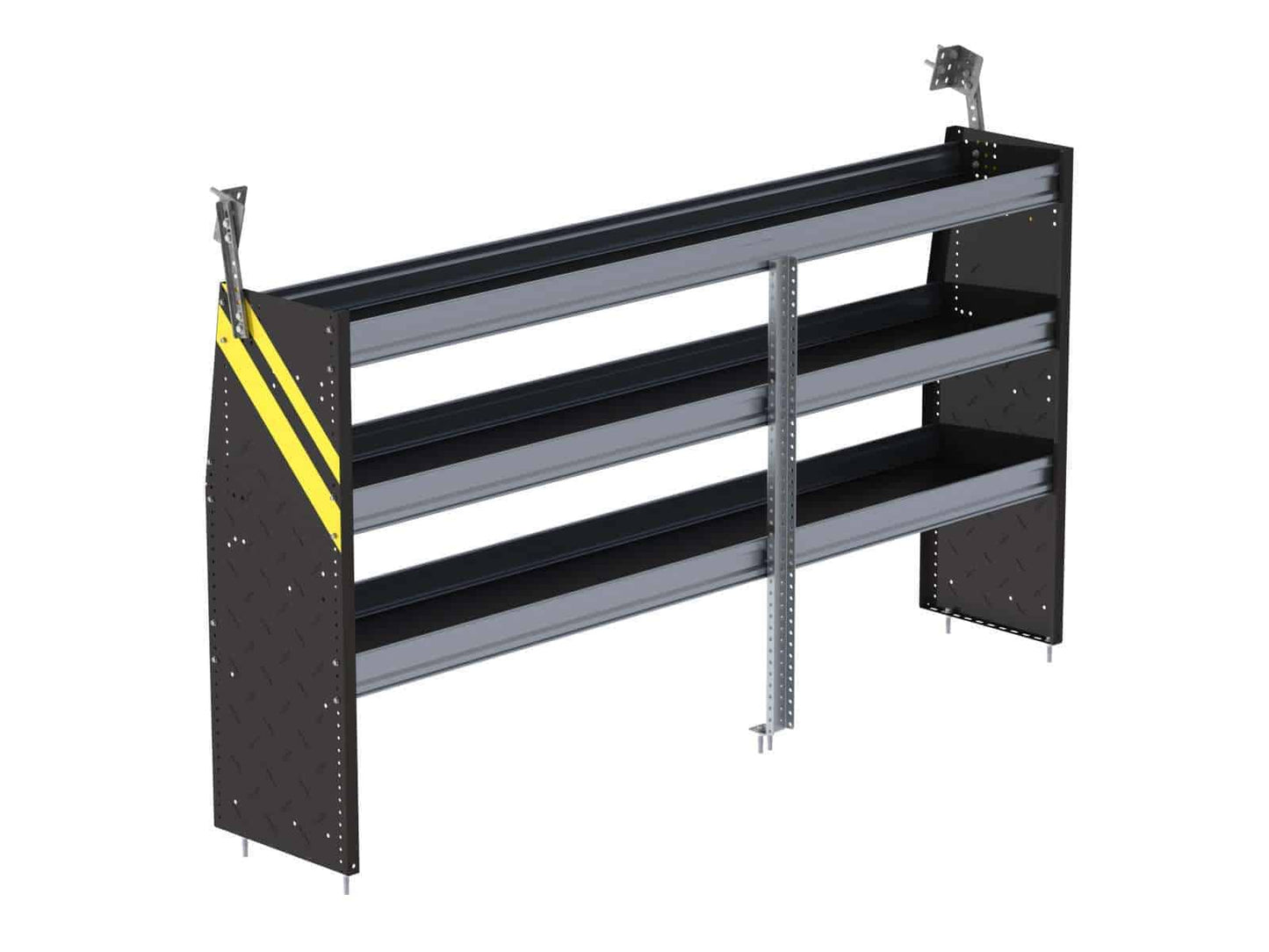N4 Series Cargo Van Shelving, 84″ Wide, 3 Trays
