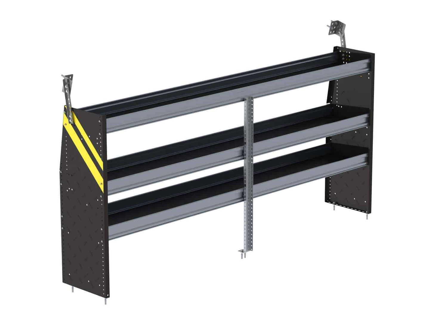 N4 Series Cargo Van Shelving, 96″ Wide, 3 Trays