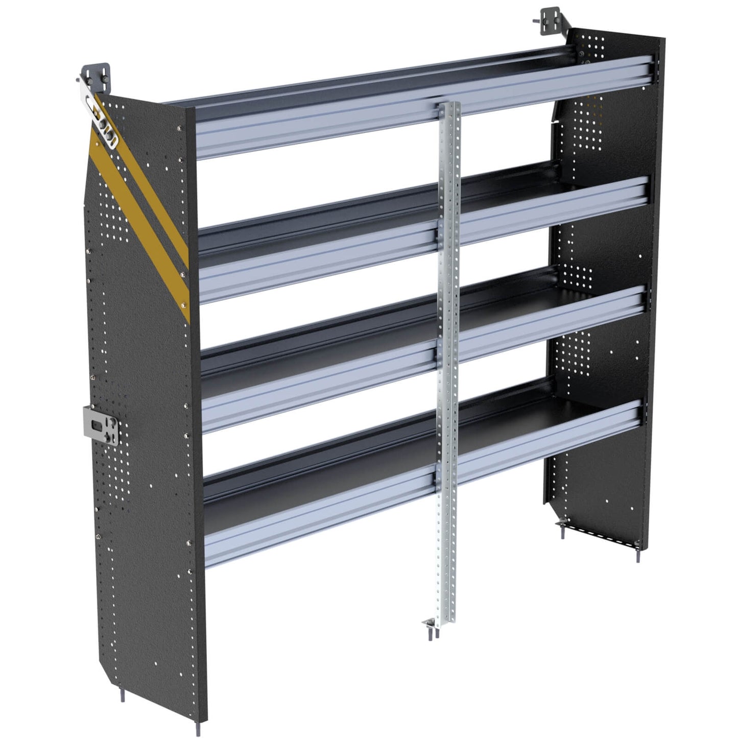 N5 Series Cargo Van Shelving, 72″ Wide, 4 Trays