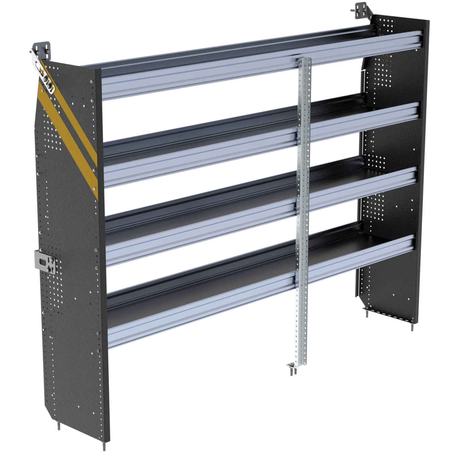 N5 Series Cargo Van Shelving, 84″ Wide, 4 Trays