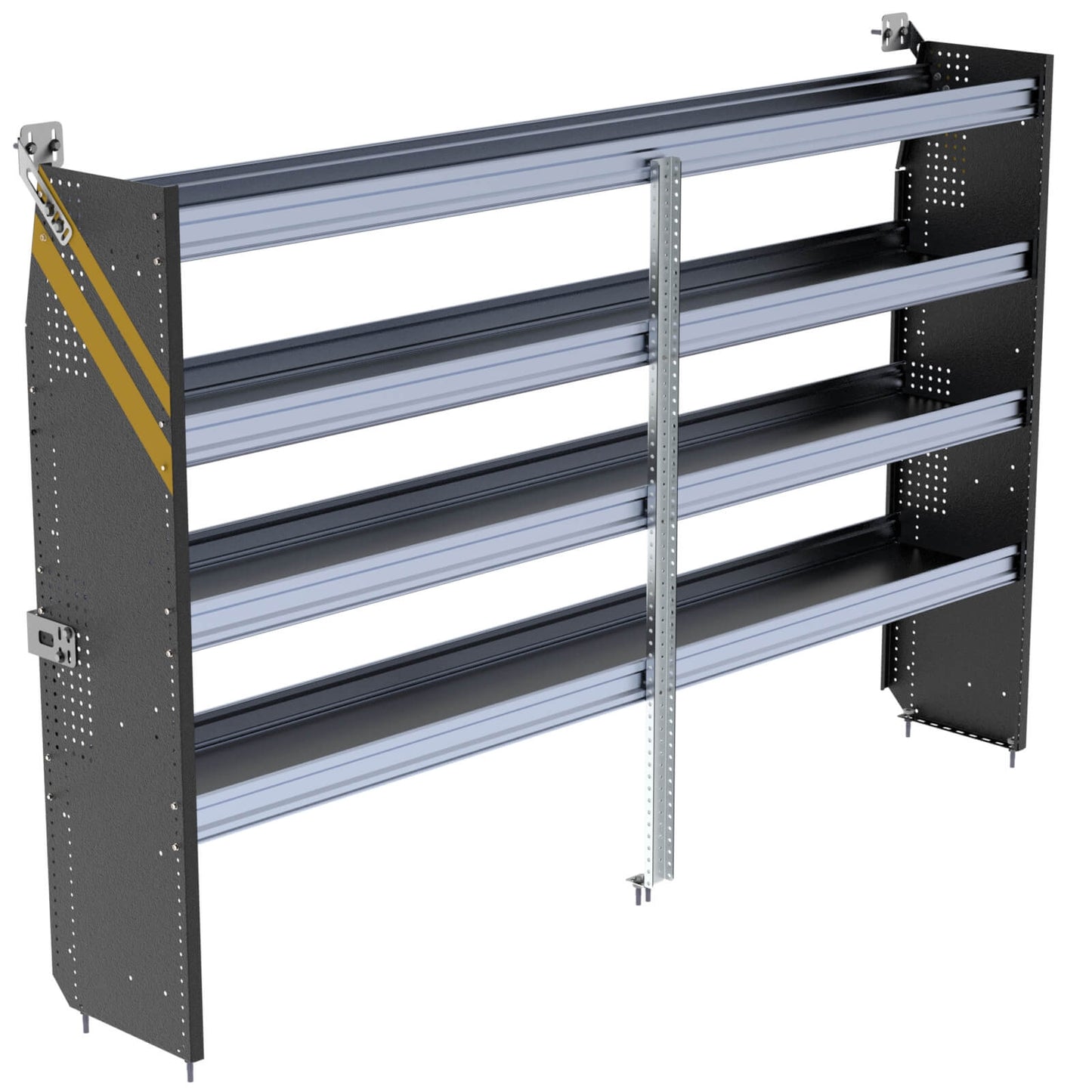 N5 Series Cargo Van Shelving, 96″ Wide, 4 Trays