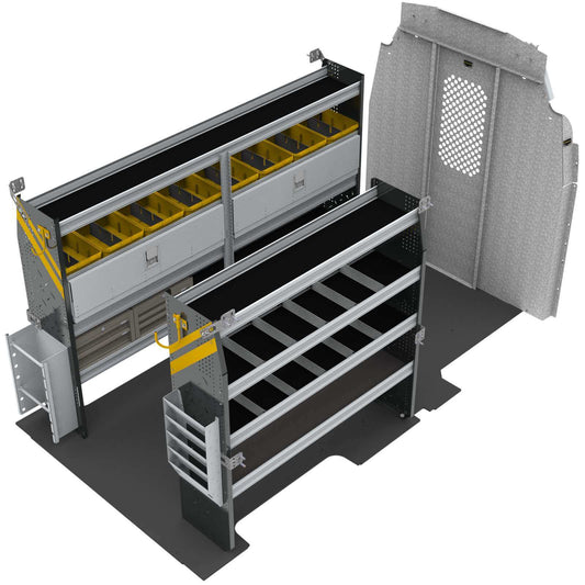 Electrician Van Shelving Package, Ford Transit High Roof