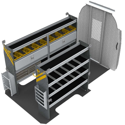 Electrician Van Shelving Package, Mercedes Sprinter, 144” WB