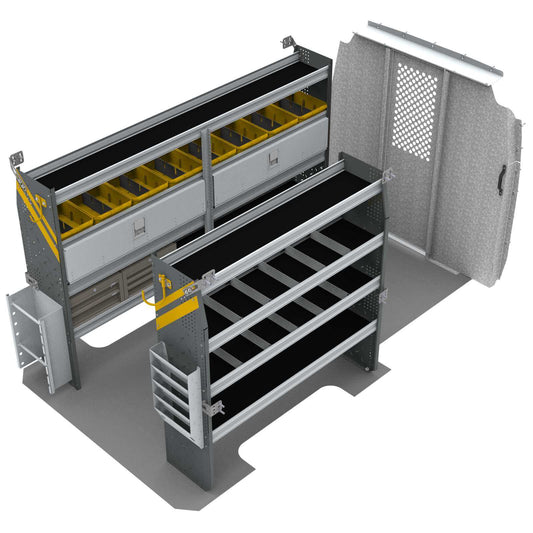 Electrician Van Shelving Package, Mercedes Sprinter, 144” WB