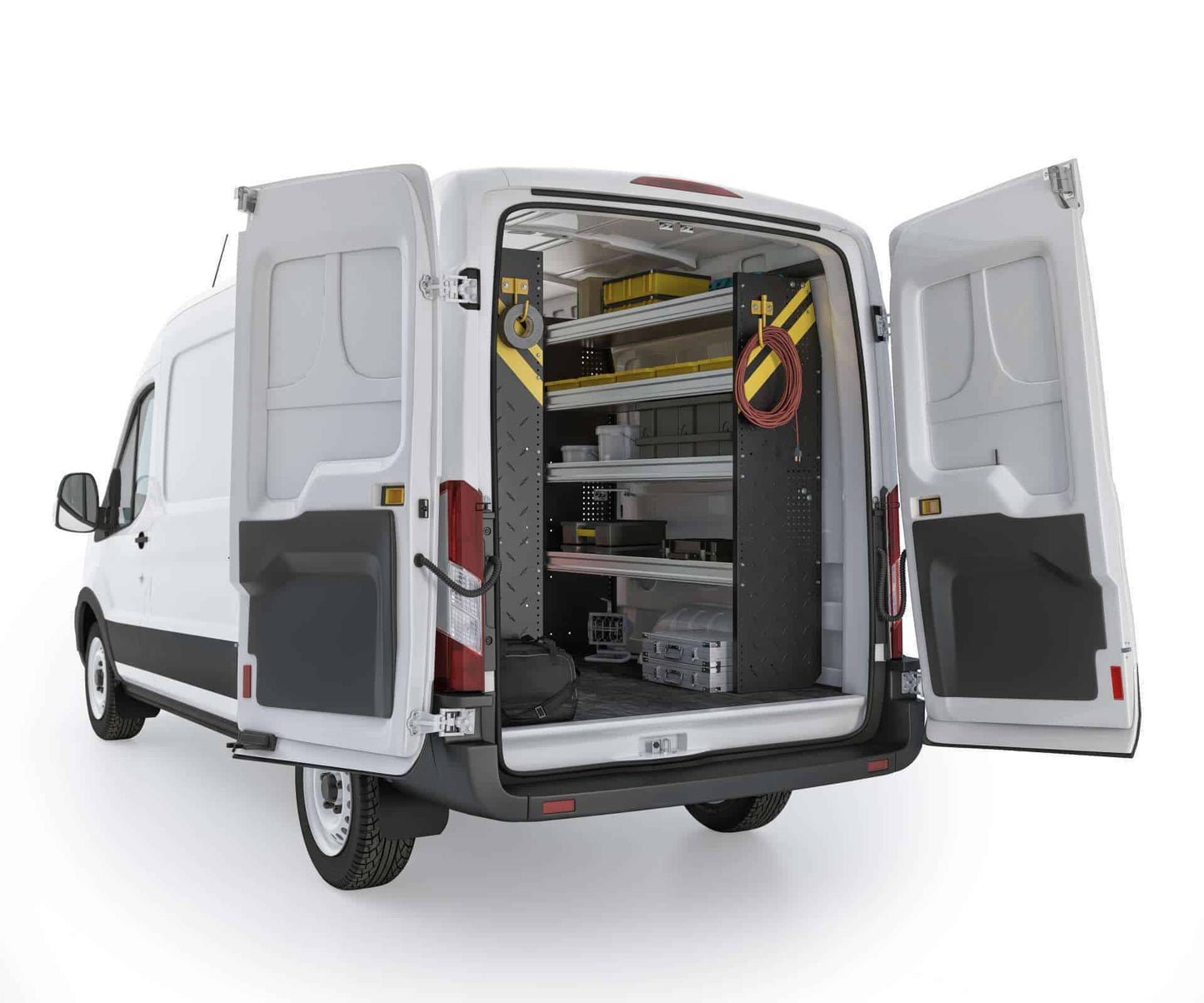 Mobile Service & Plumbing Van Shelving Package, Ford Transit Med Roof, 148” WB