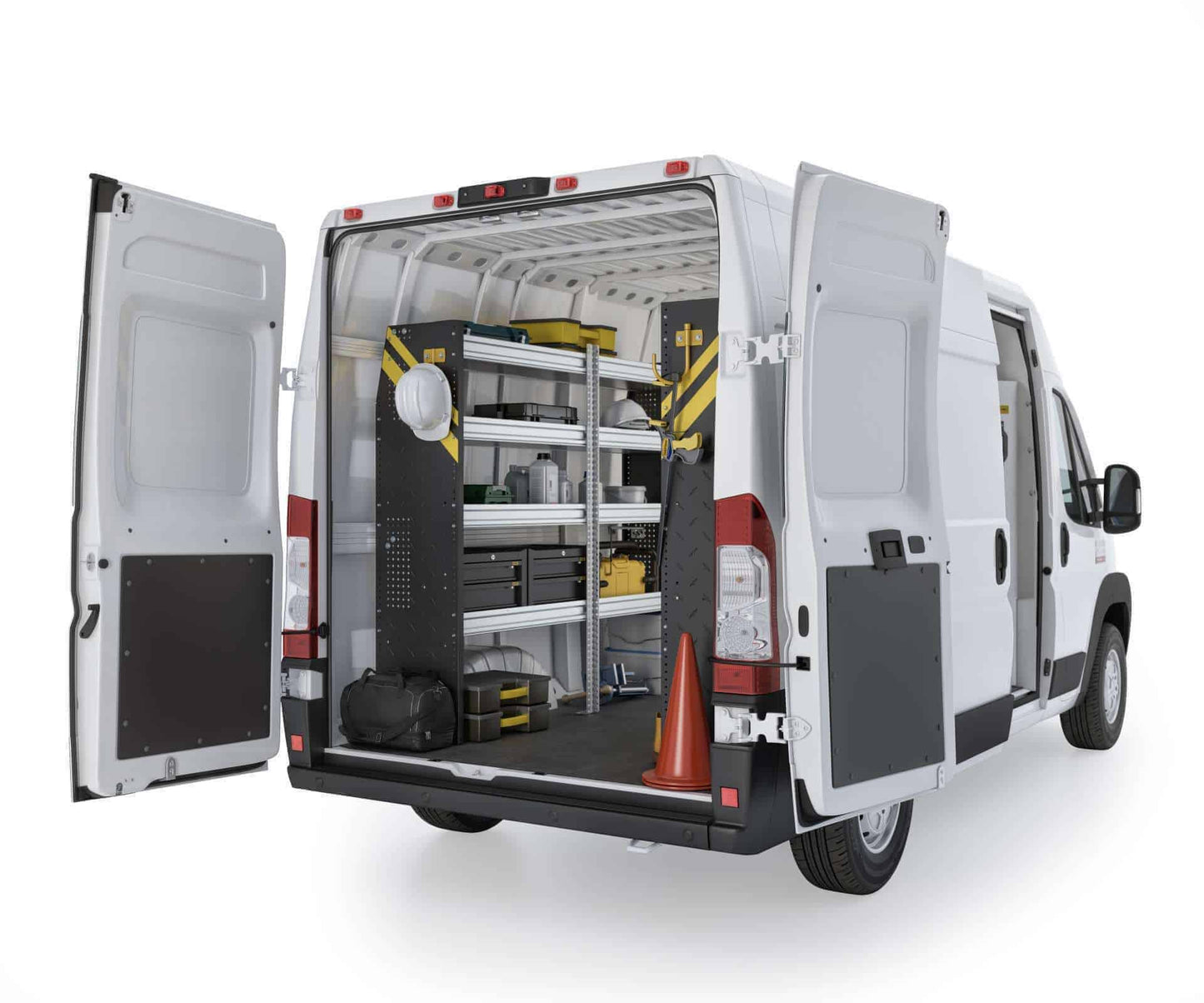Mobile Service & Plumbing Van Shelving Package, RAM ProMaster, 118” / 136” WB