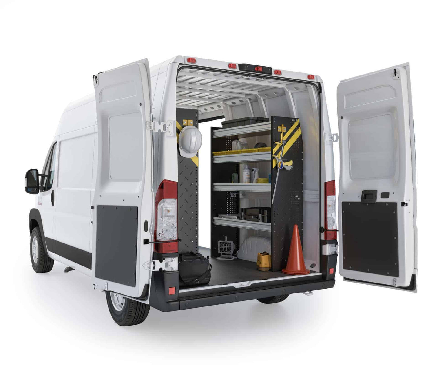 Mobile Service & Plumbing Van Shelving Package, RAM ProMaster, 118” / 136” WB