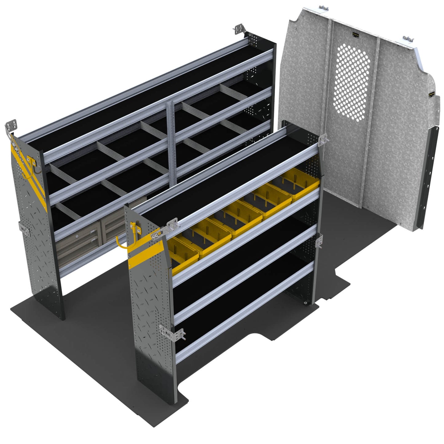 Mobile Service & Plumbing Van Shelving Package, Ford Transit Med Roof, 148” WB