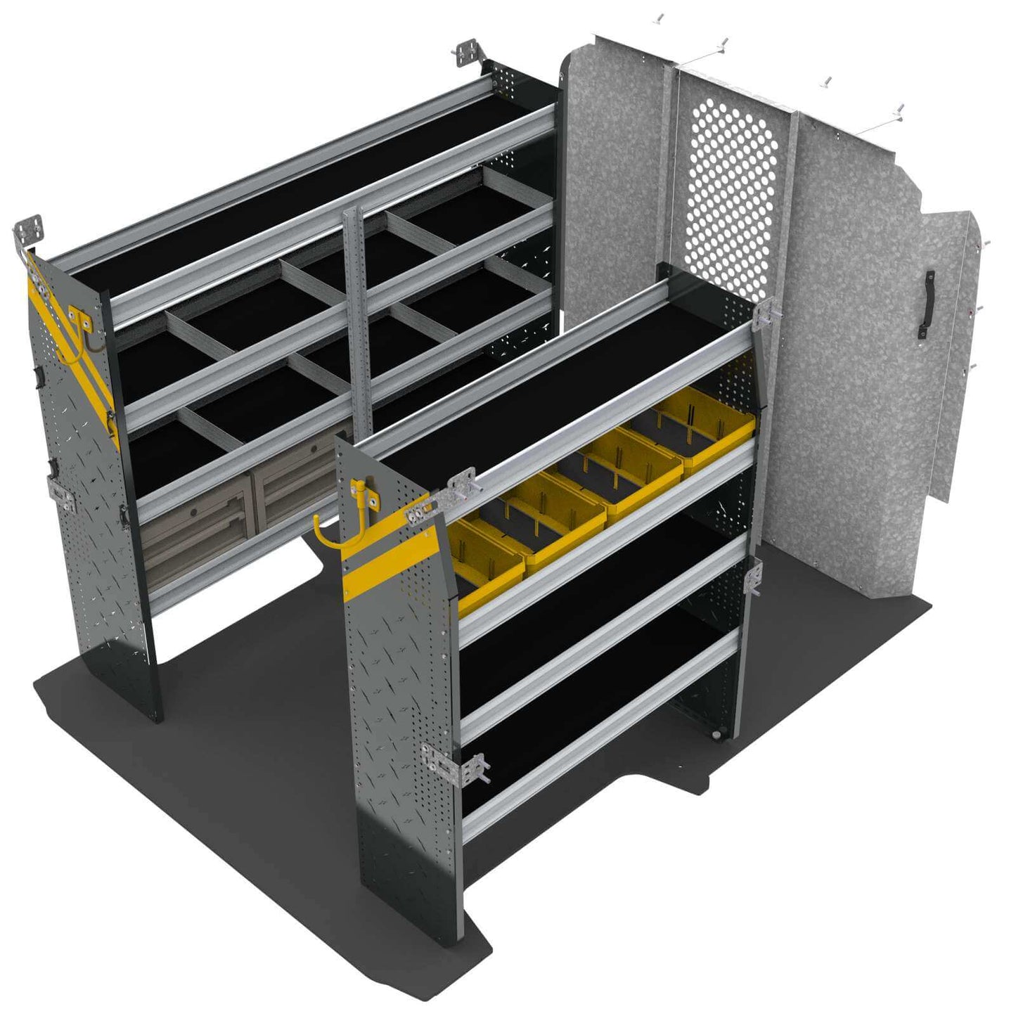 Mobile Service & Plumbing Van Shelving Package, RAM ProMaster, 118” / 136” WB