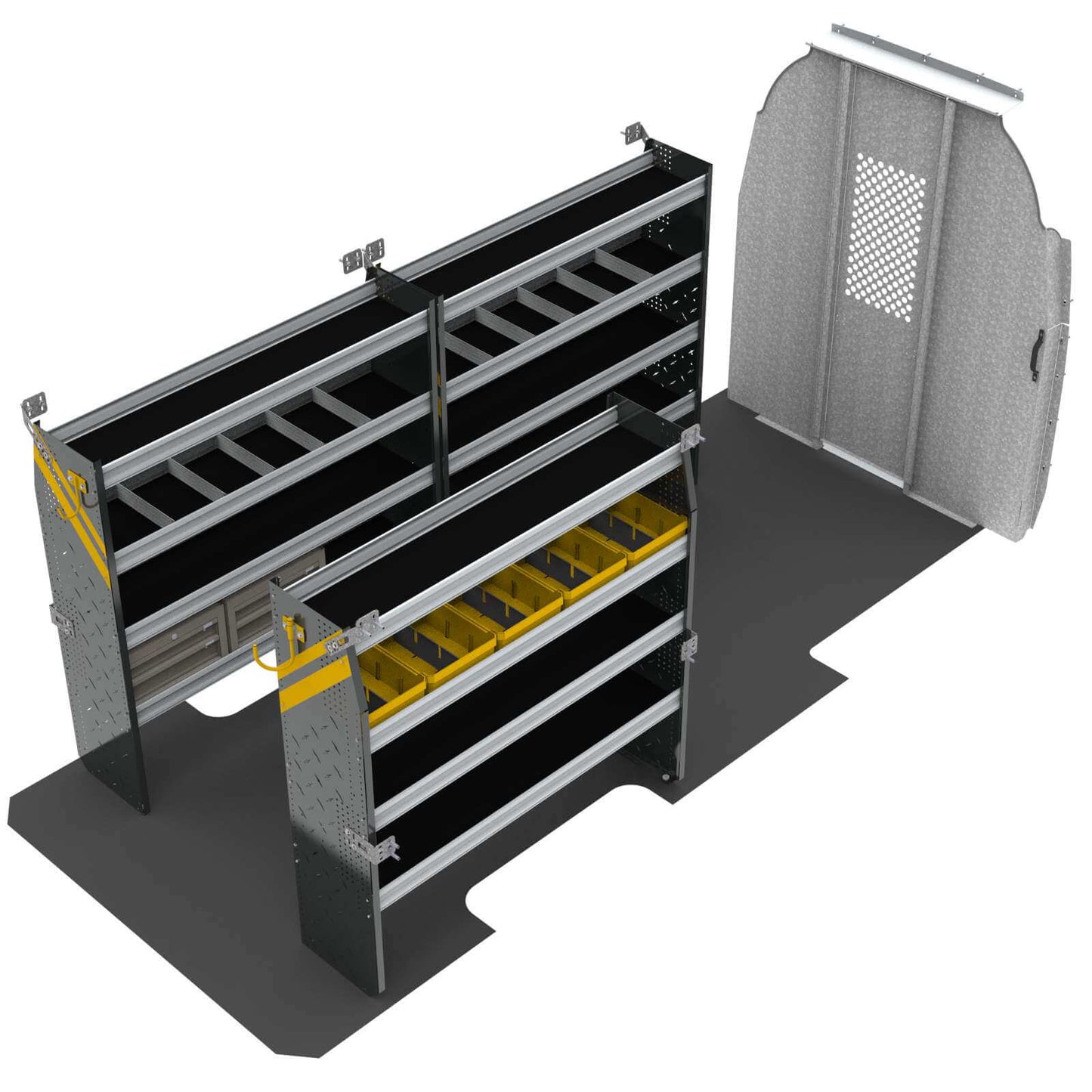 Mobile Service & Plumbing Van Shelving Package, Mercedes Sprinter, 170” WB