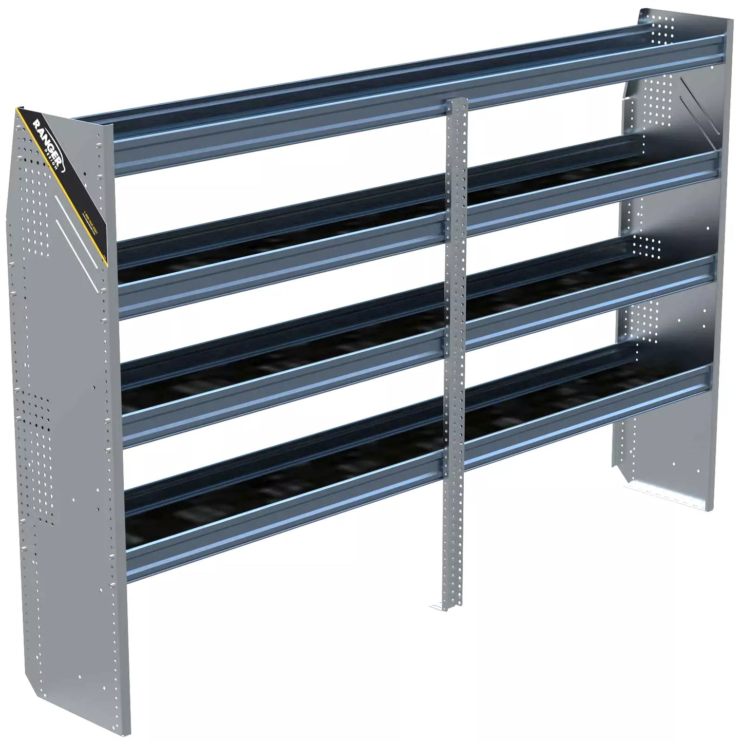 N5 Composite Aluminum Van Shelving, 96″ Wide, 4 Trays