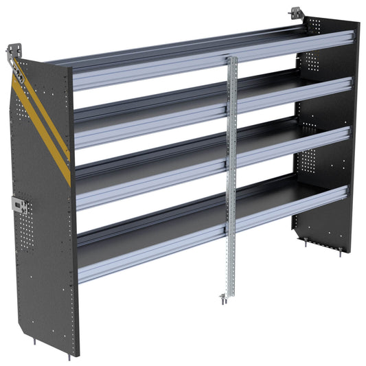 N5 Series Cargo Van Shelving, 96″ Wide, 4 Trays