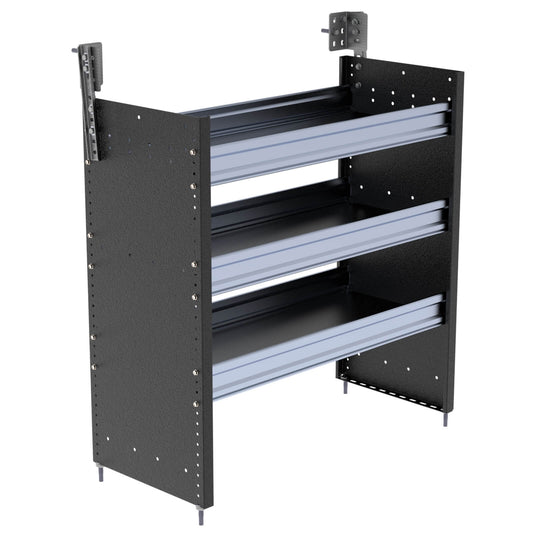 S3 Series Cargo Van Shelving, 36″ Wide, 3 Trays