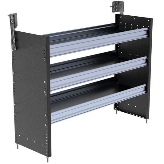 S3 Series Cargo Van Shelving, 48″ Wide, 3 Trays