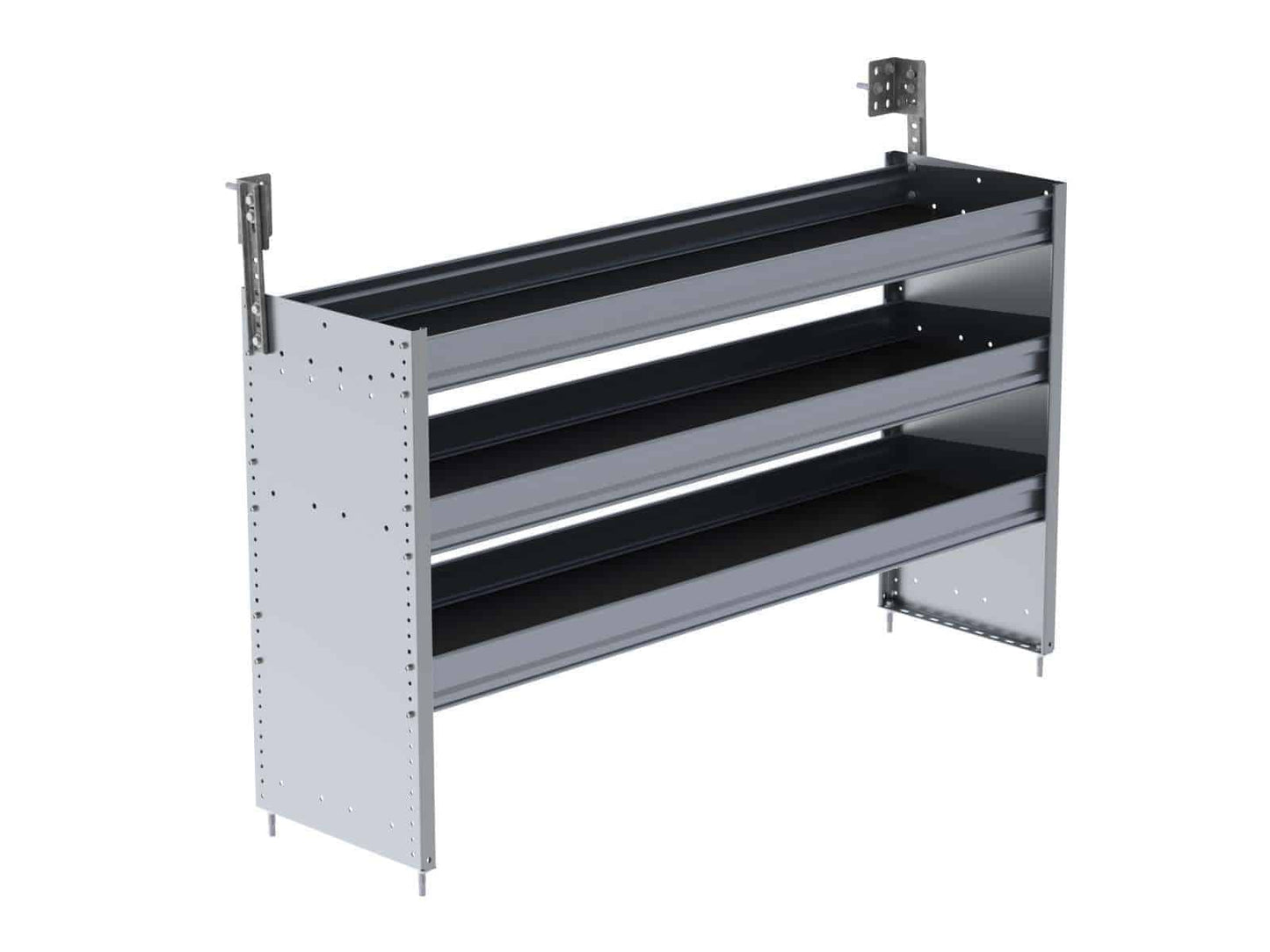 S3 Series Cargo Van Shelving, 60″ Wide, 3 Trays