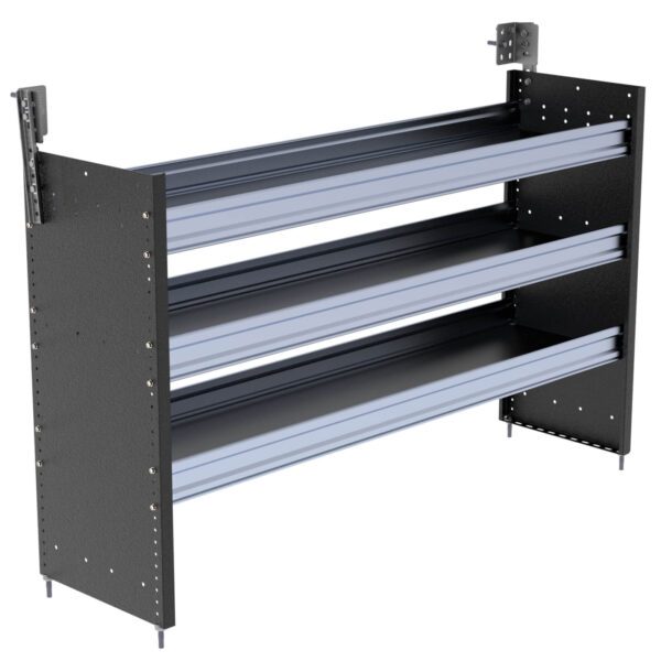 S3 Series Cargo Van Shelving, 60″ Wide, 3 Trays