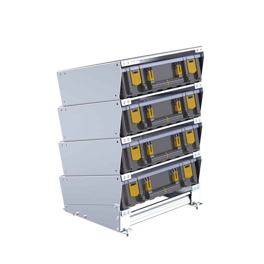 Partskeeper Parts Organizer Storage Cabinet w/ 4 Carry Cases