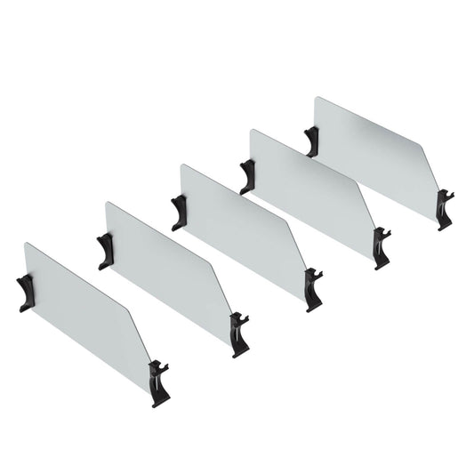 Van Shelving Set of 5 High Dividers with Clips, 14″ Depth