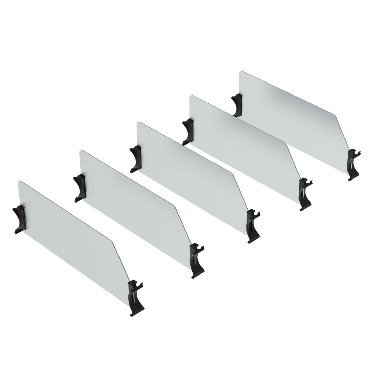 Van Shelving Set of 5 High Dividers with Clips, 16″ Depth